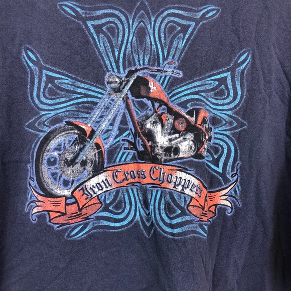 Vintage Iron Cross Choppers T-Shirt Sz L - Picture 3 of 6